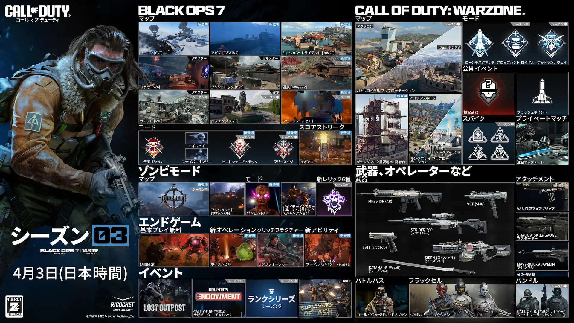パッケージ版『Call of Duty®: Black Ops 7』のセールを 4 月 24 日