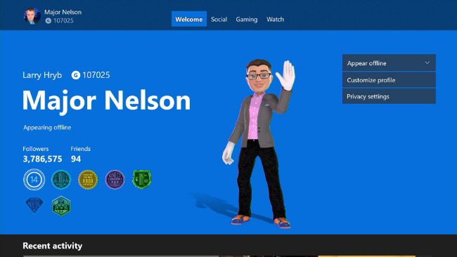 Avatar on Profile