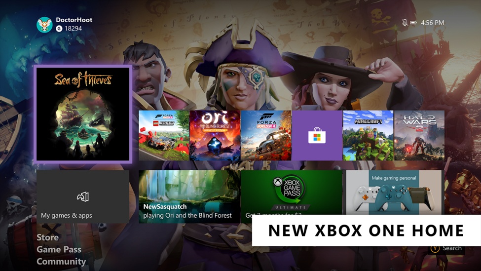 Xbox One Simple Home UI