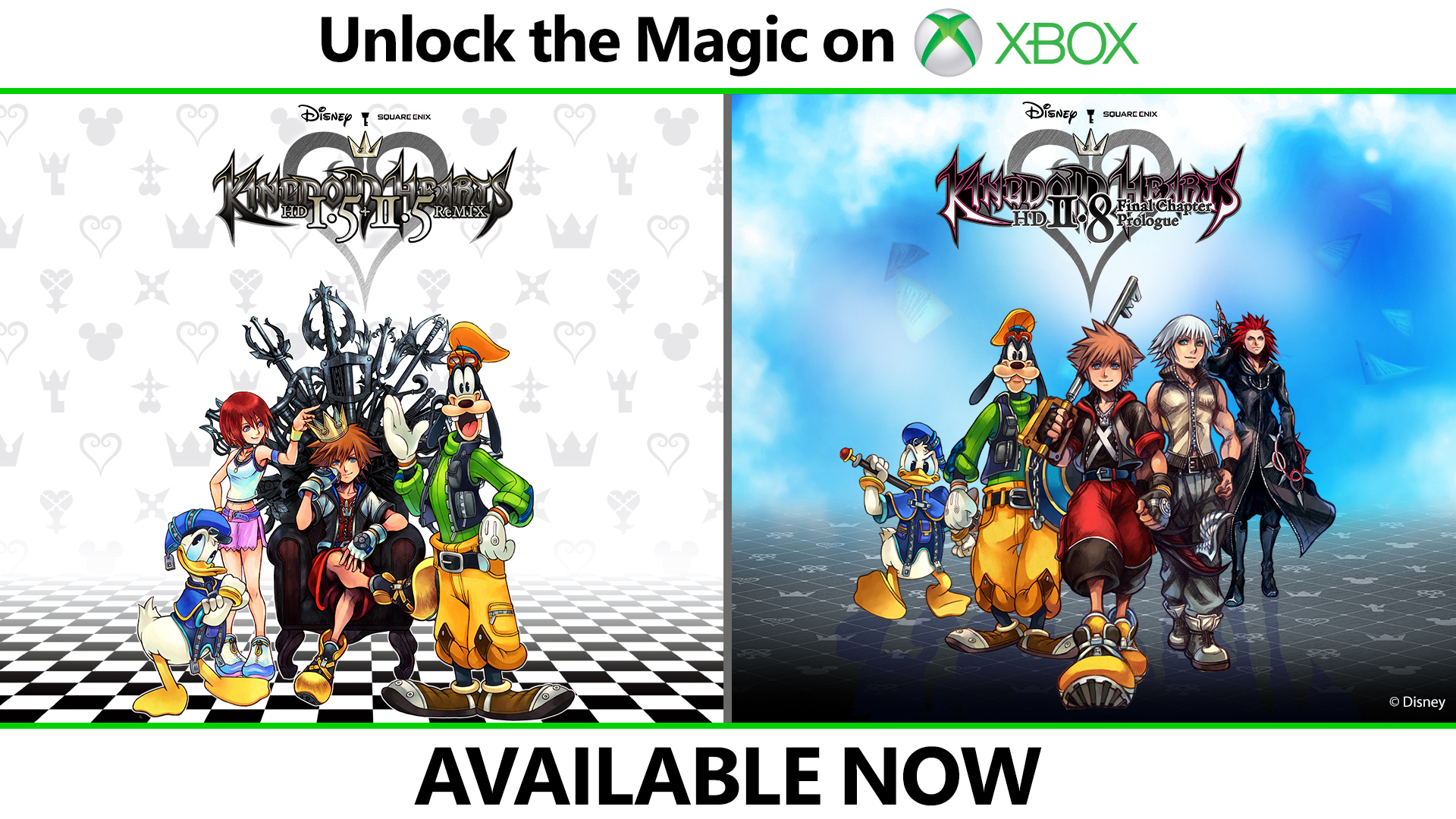 Kingdom Hearts HD 1.5 + 2.5 Remix and Kingdom Hearts HD 2.8 Final Chapter Prologue Available Now on Xbox One