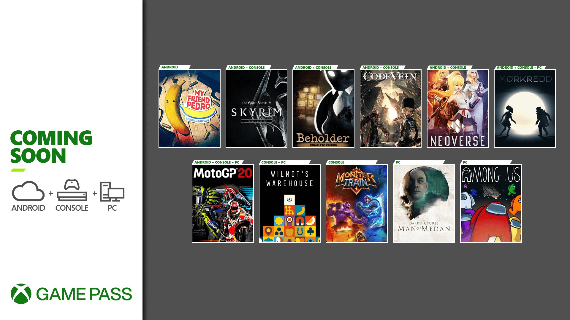 Xbox Game Pass - December 11, 2020
