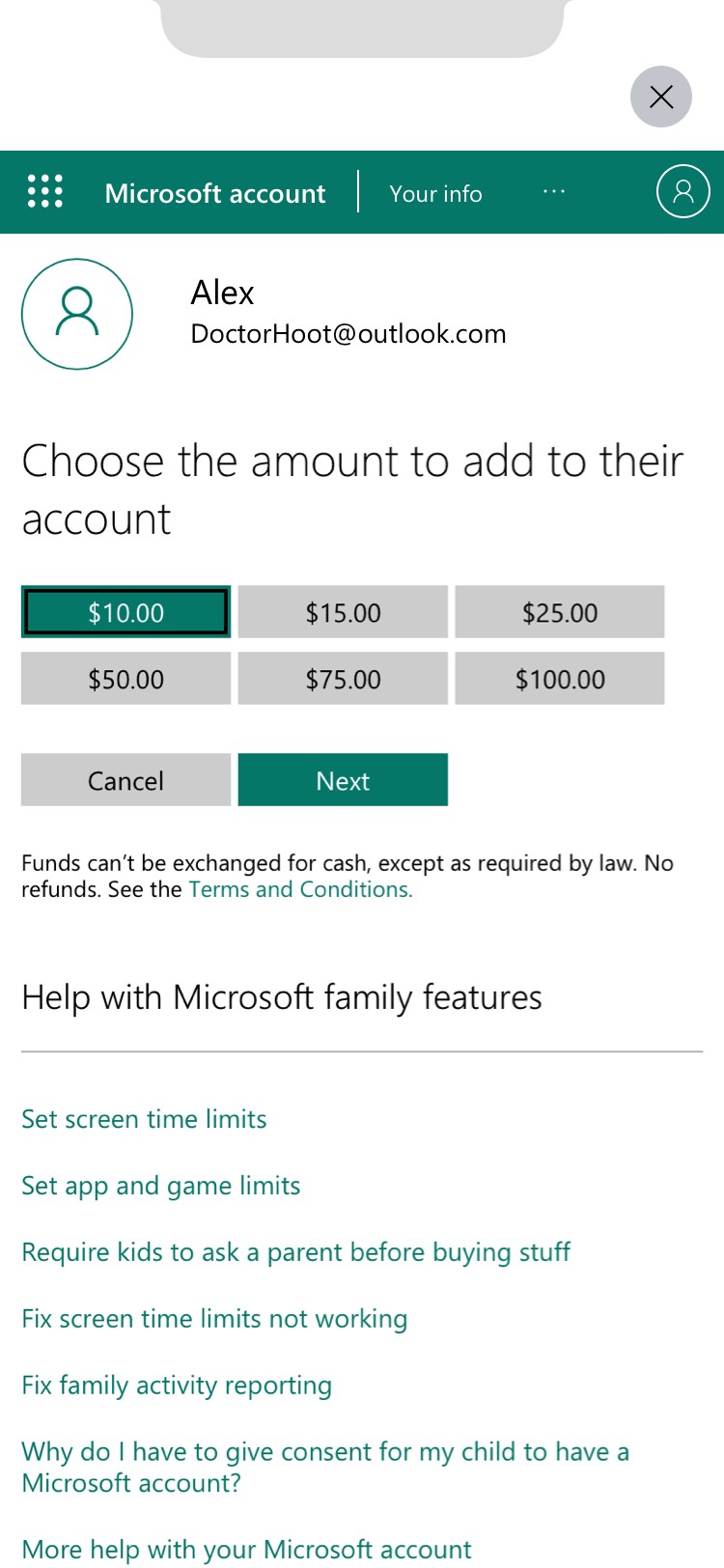 3. Spending Add Money