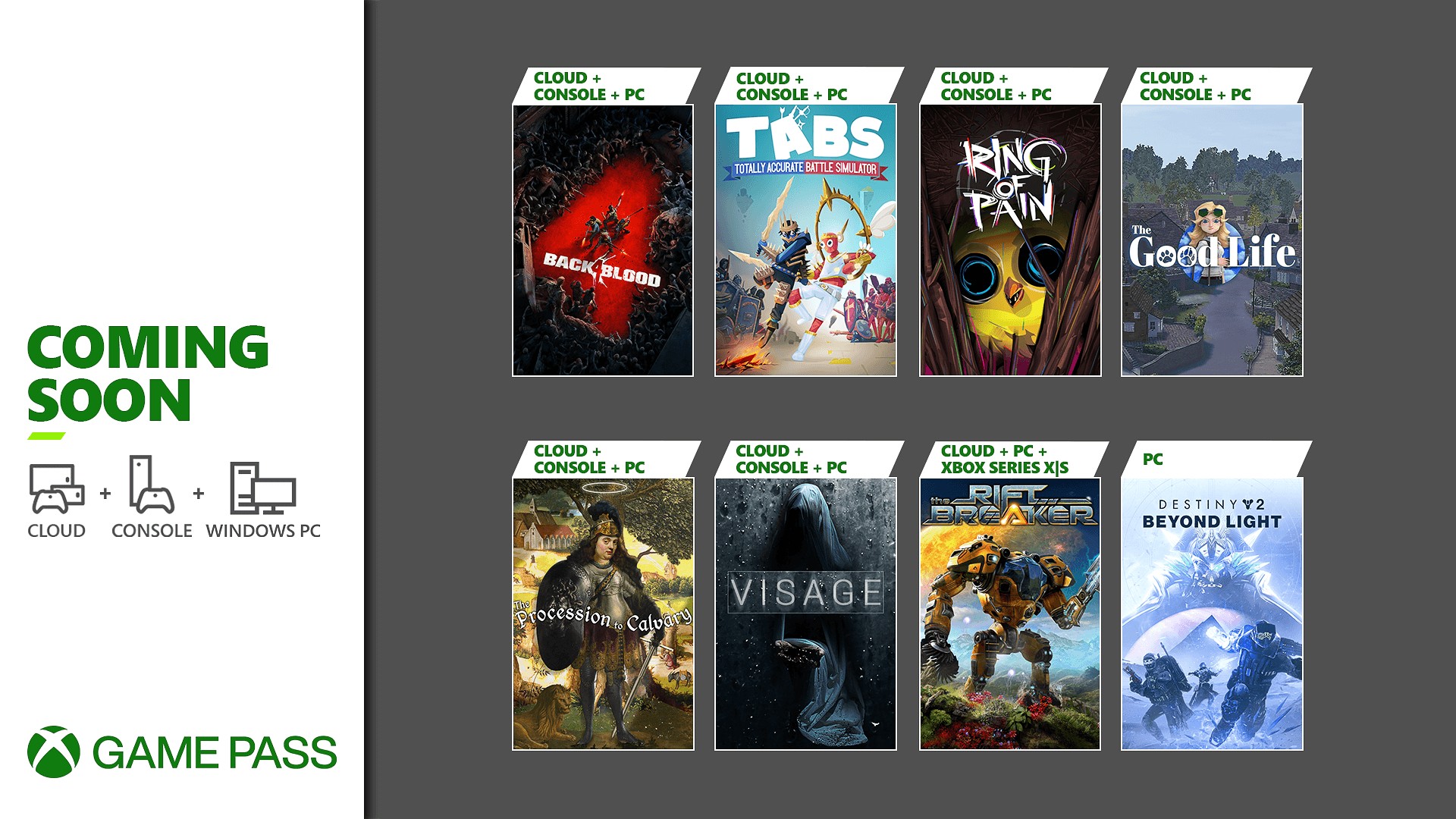 Xbox Game Pass Update - October 2021