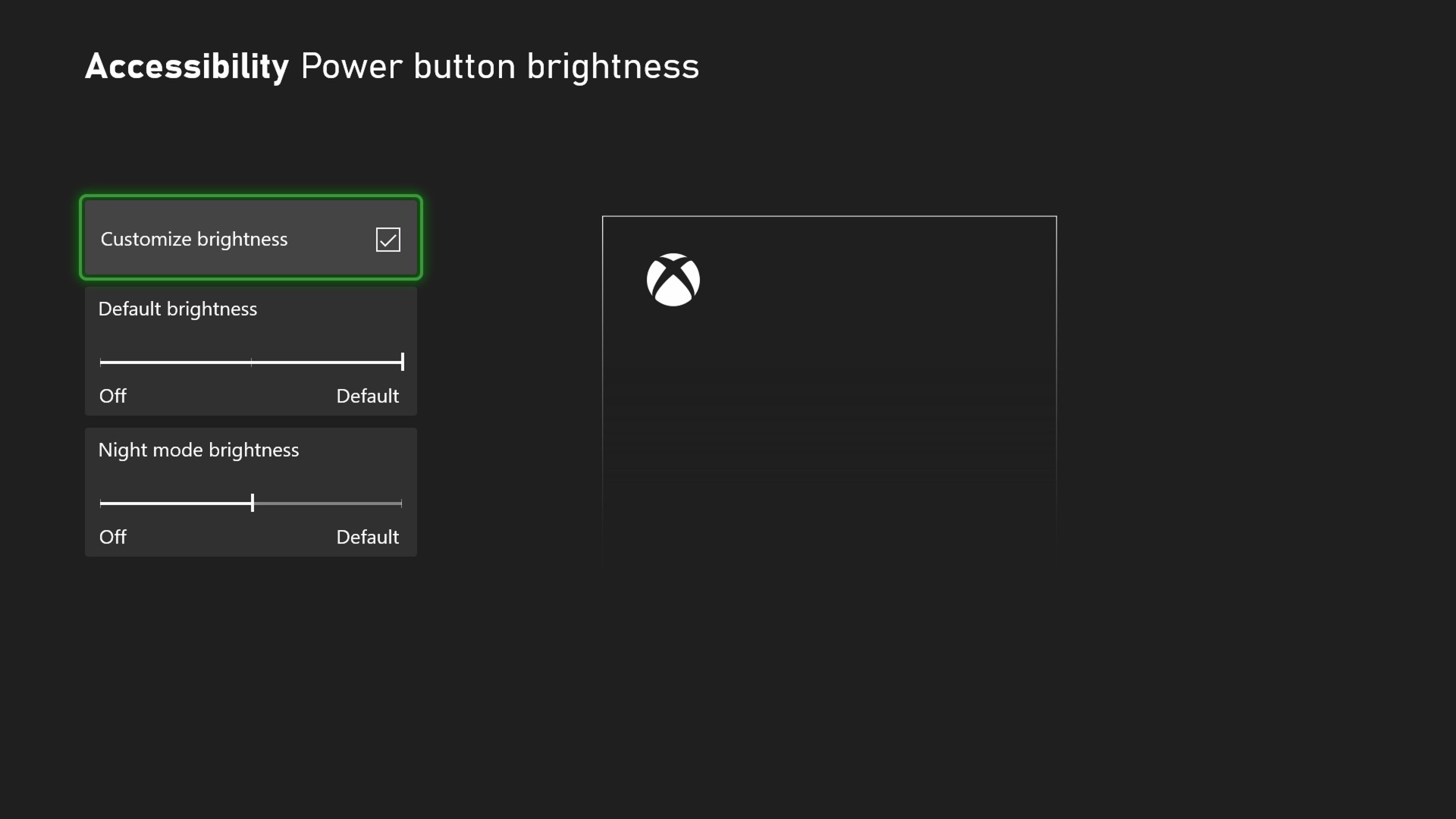 October Xbox Update - Night Mode LED