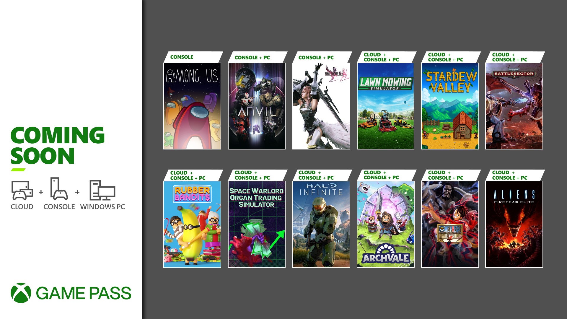Xbox Game Pass Update - December 2021