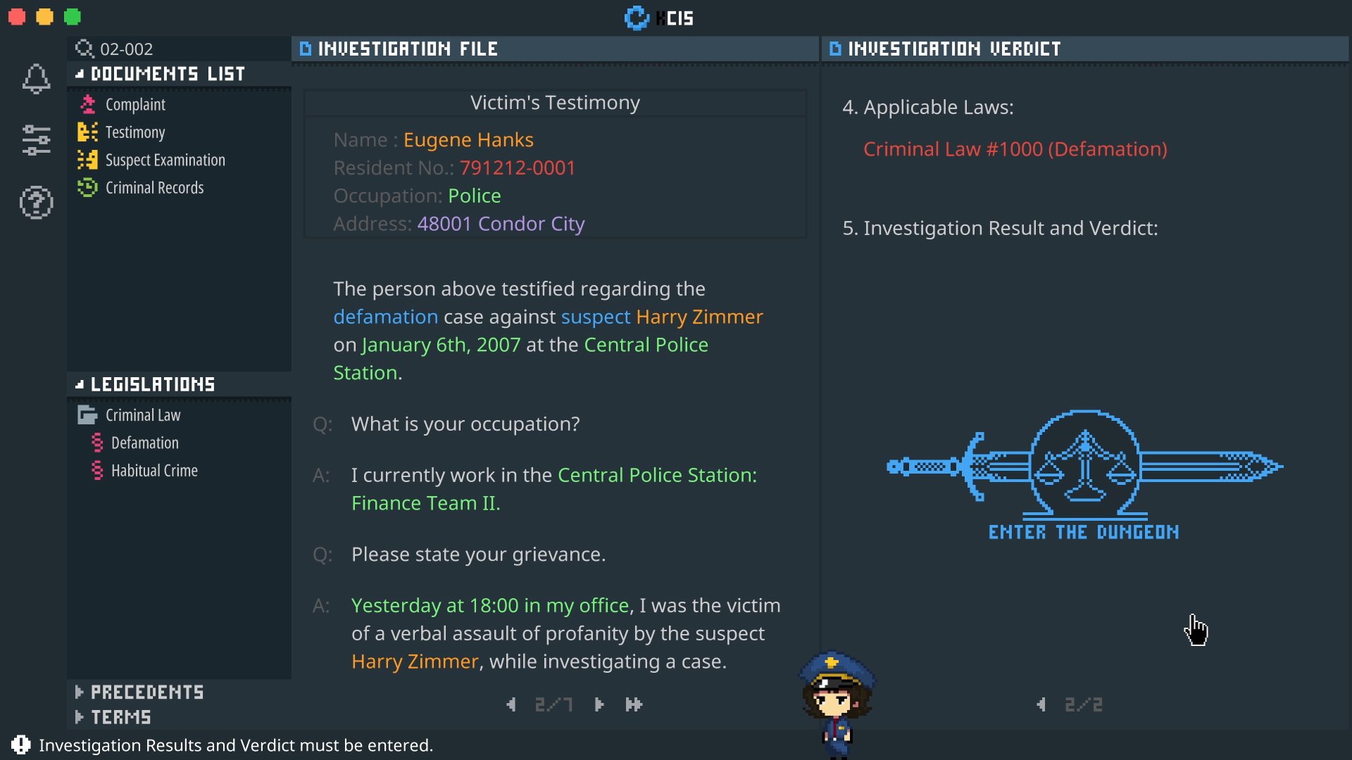 Legal Dungeon – April 5