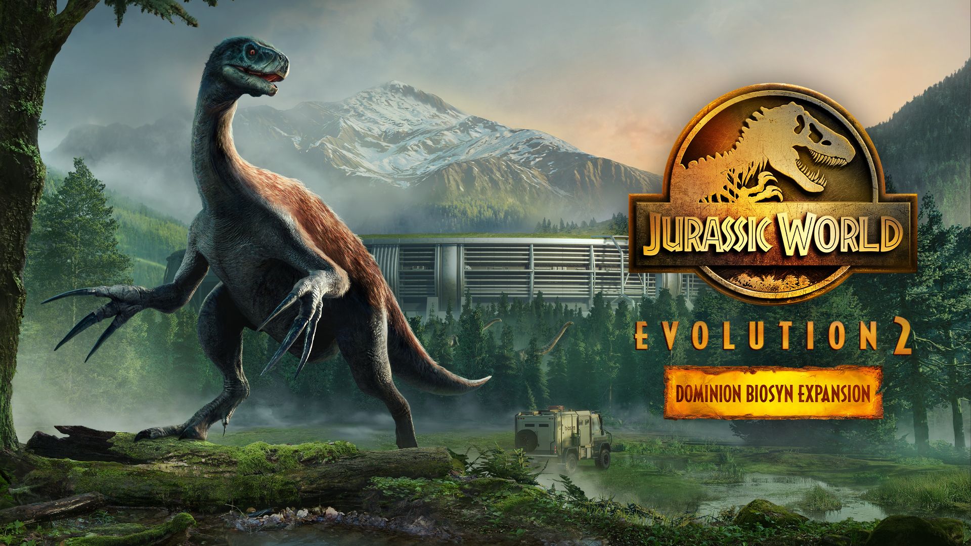 Jurassic World Evolution 2: Dominion Biosyn Expansion Key Art