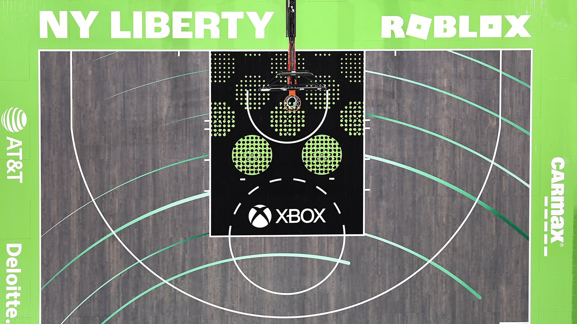 NY Liberty and Roblox Basketball Court Design Image