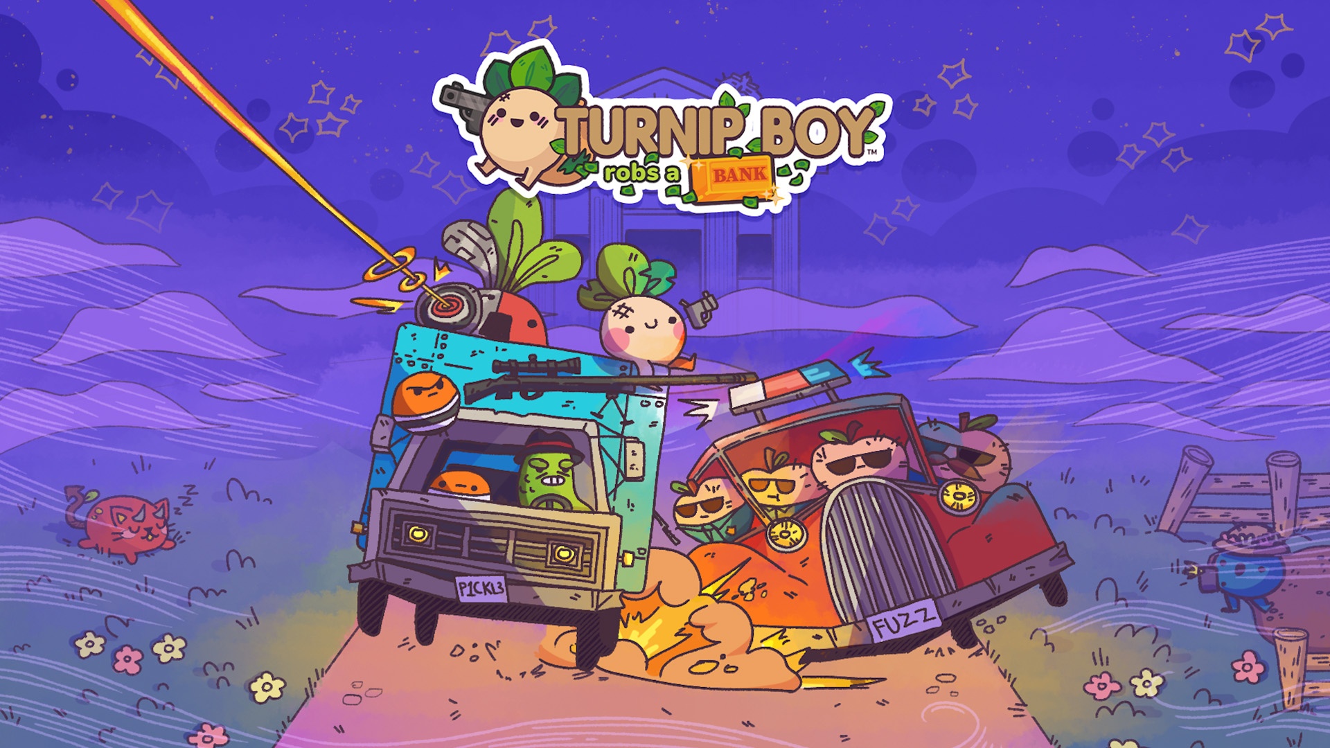 Turnip Boy Robs a Bank Key Art