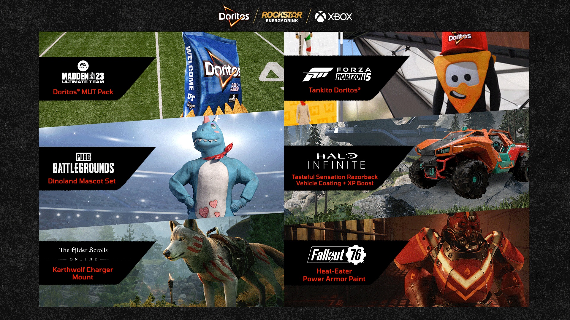 Participating Doritos and Rockstar Energy Products In-line Asset