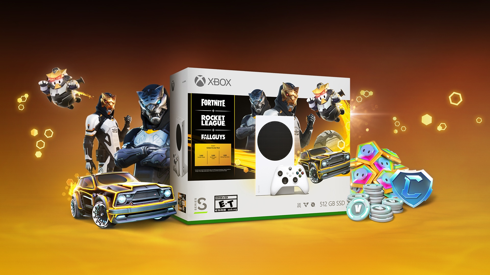 Xbox Series S - Gilded Hunter Bundle Hero Asset