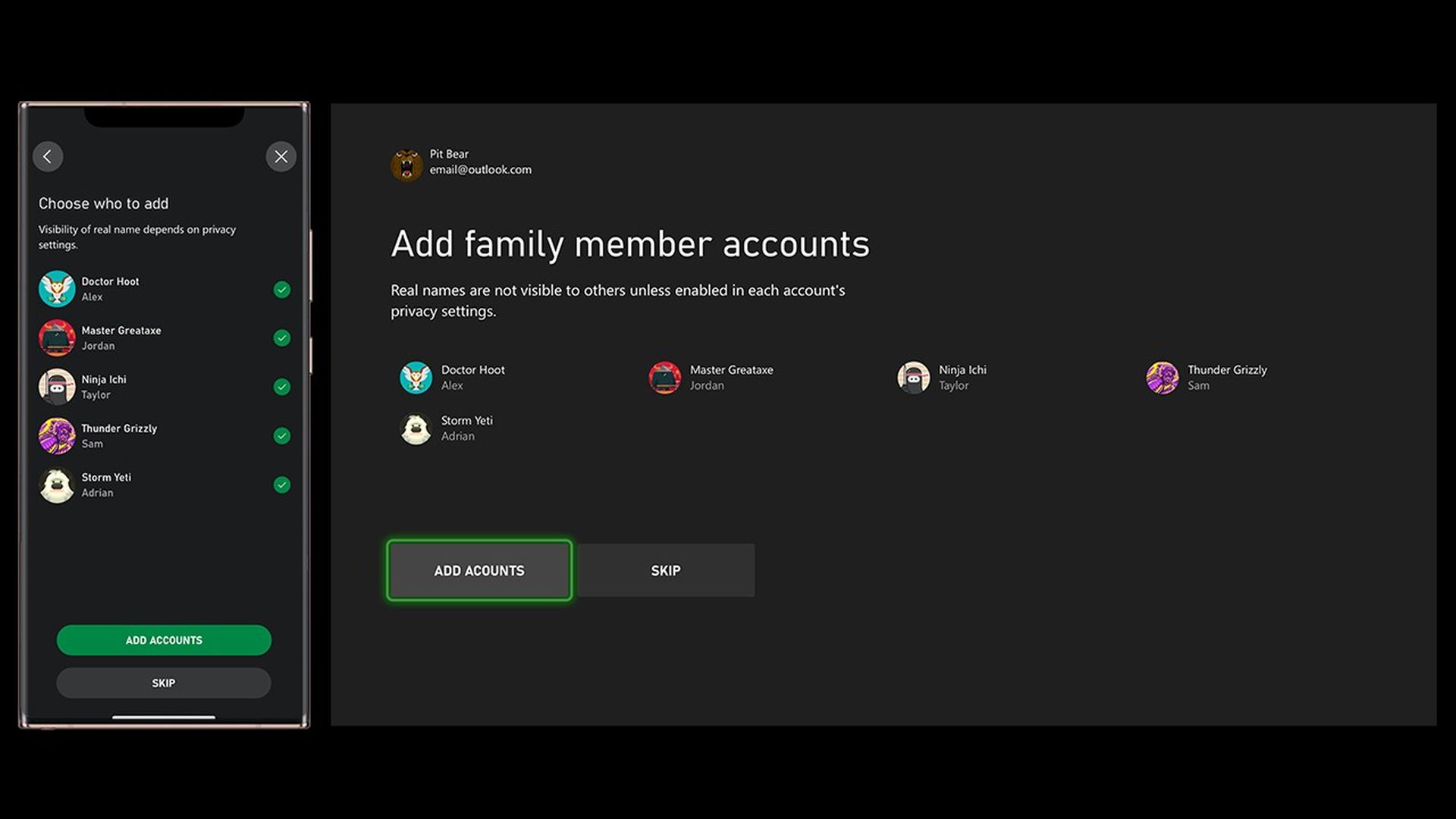 Add Family Members Asset