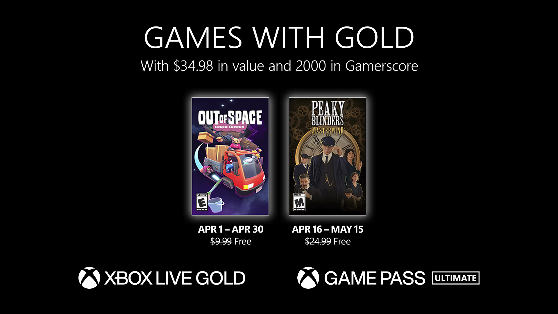Games Wtih Gold - April