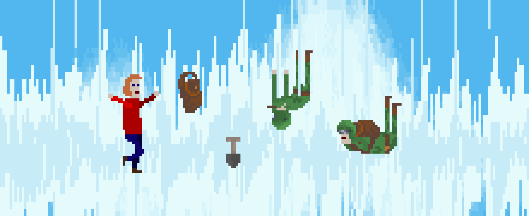 characters falling