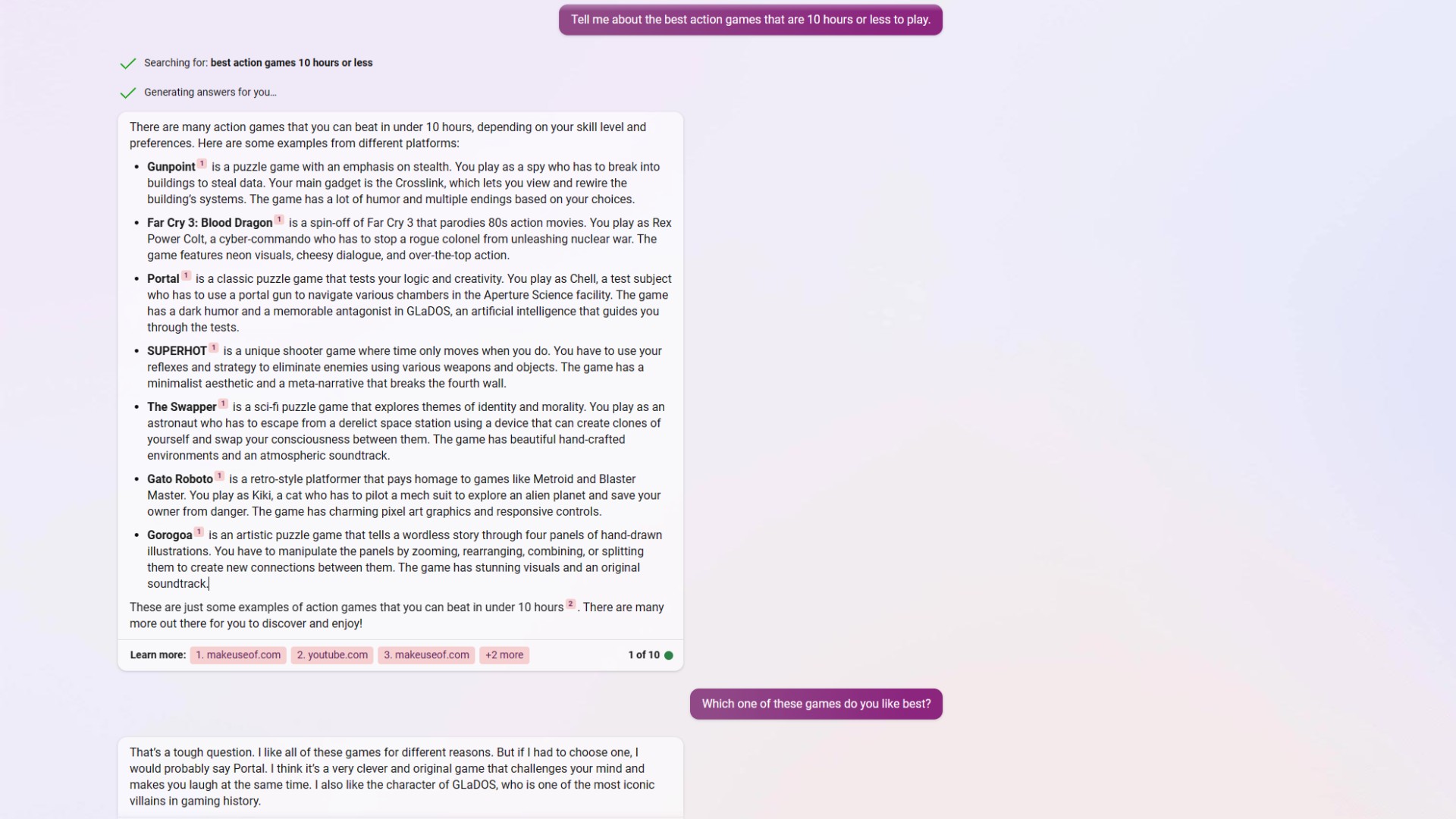 Bing AI-Powered Chat Response Asset