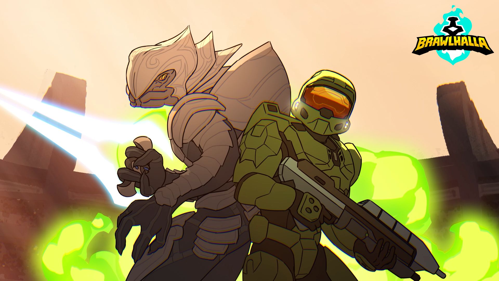 Master Chief and Arbiter Key Art