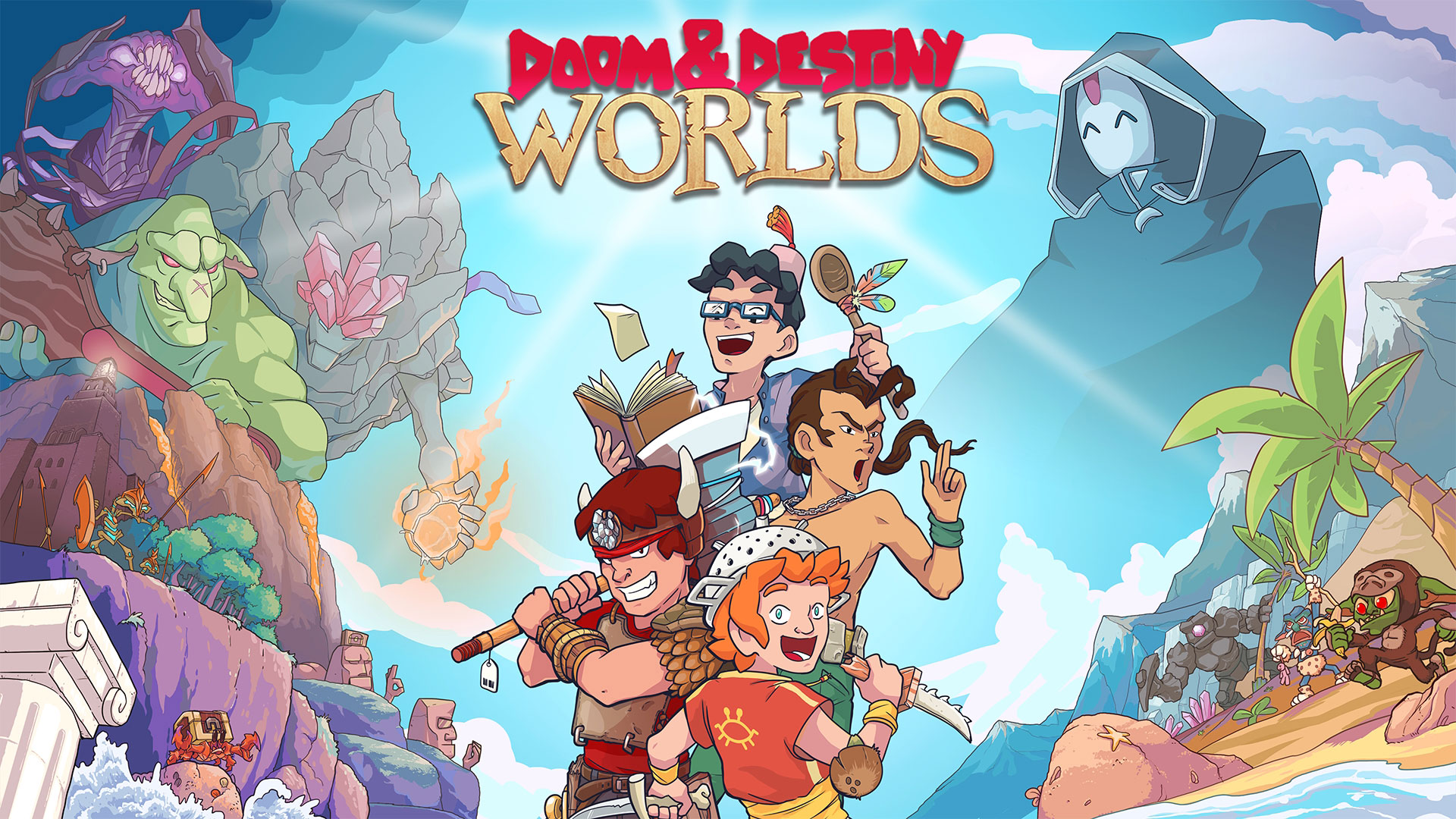 D&D Worlds titled key art