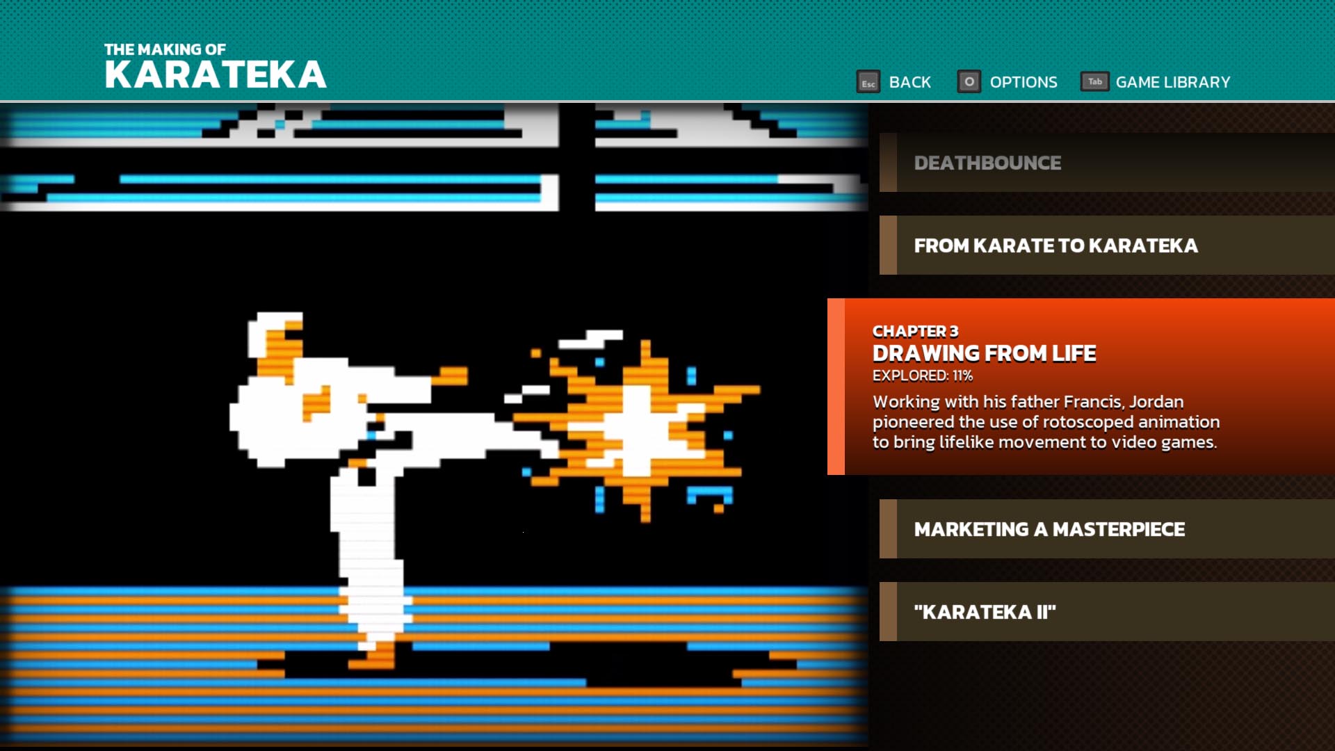 The Making of Karateka Screenshot