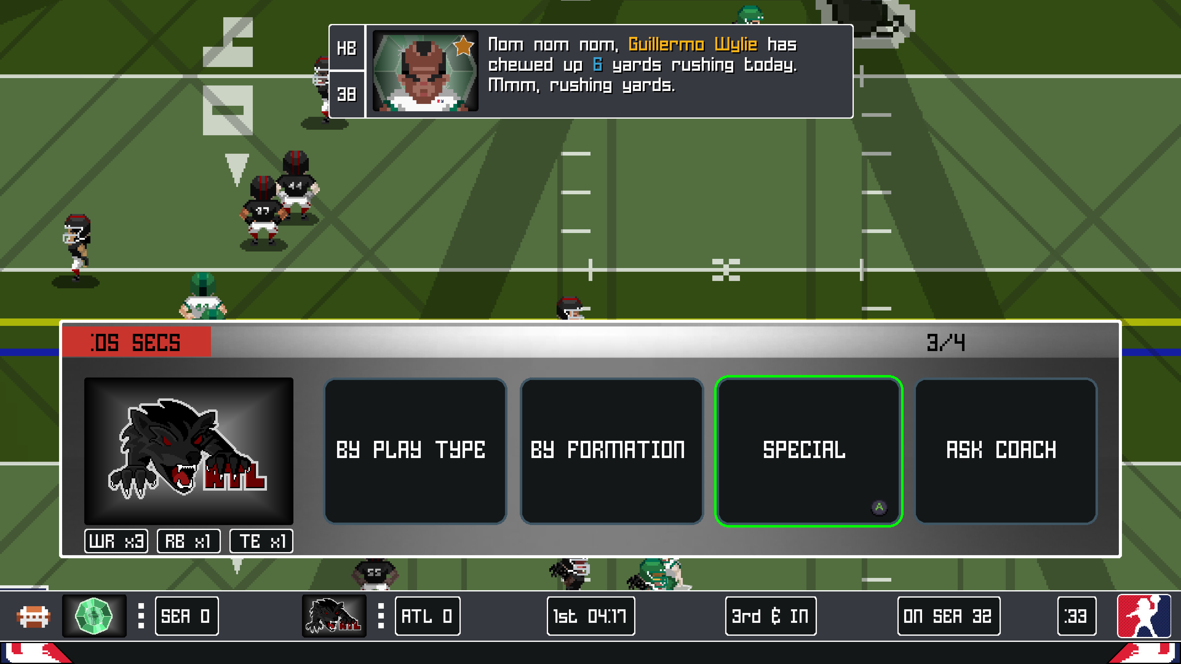 Legend bowl field view