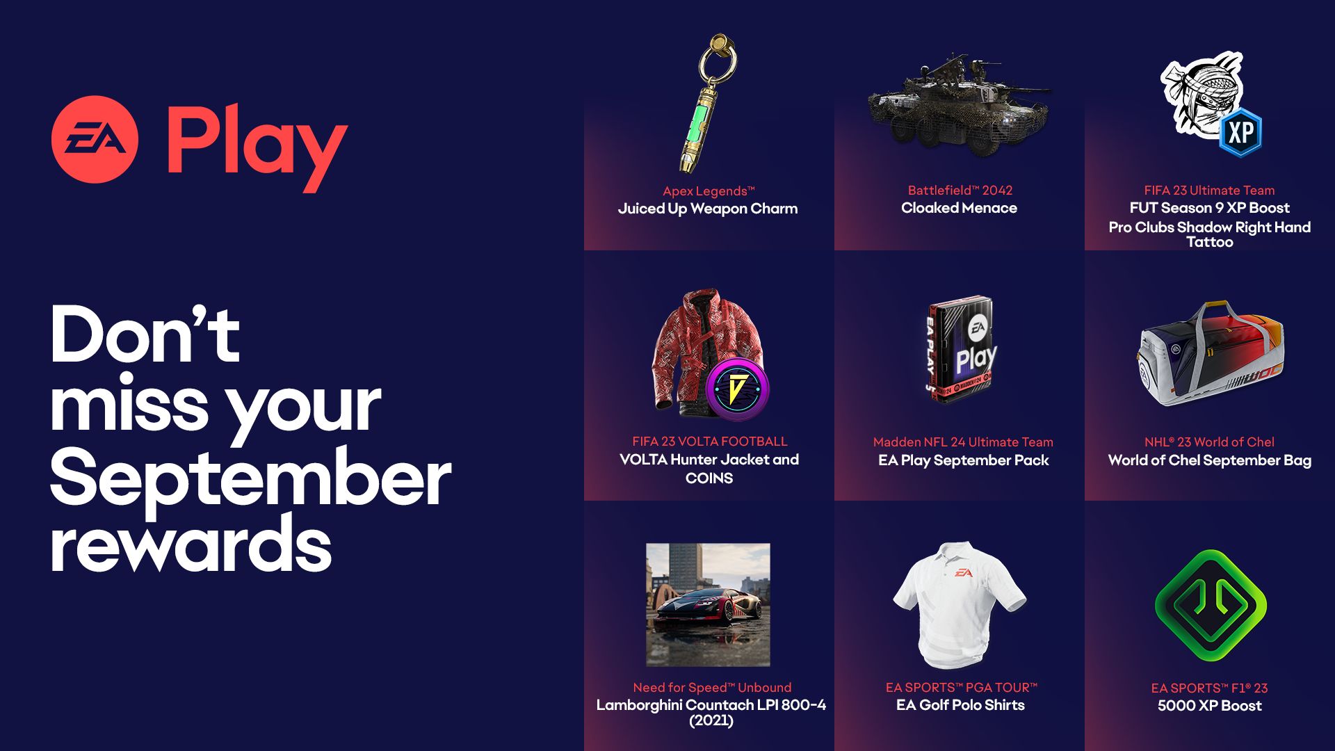 EA Play Member Rewards - September