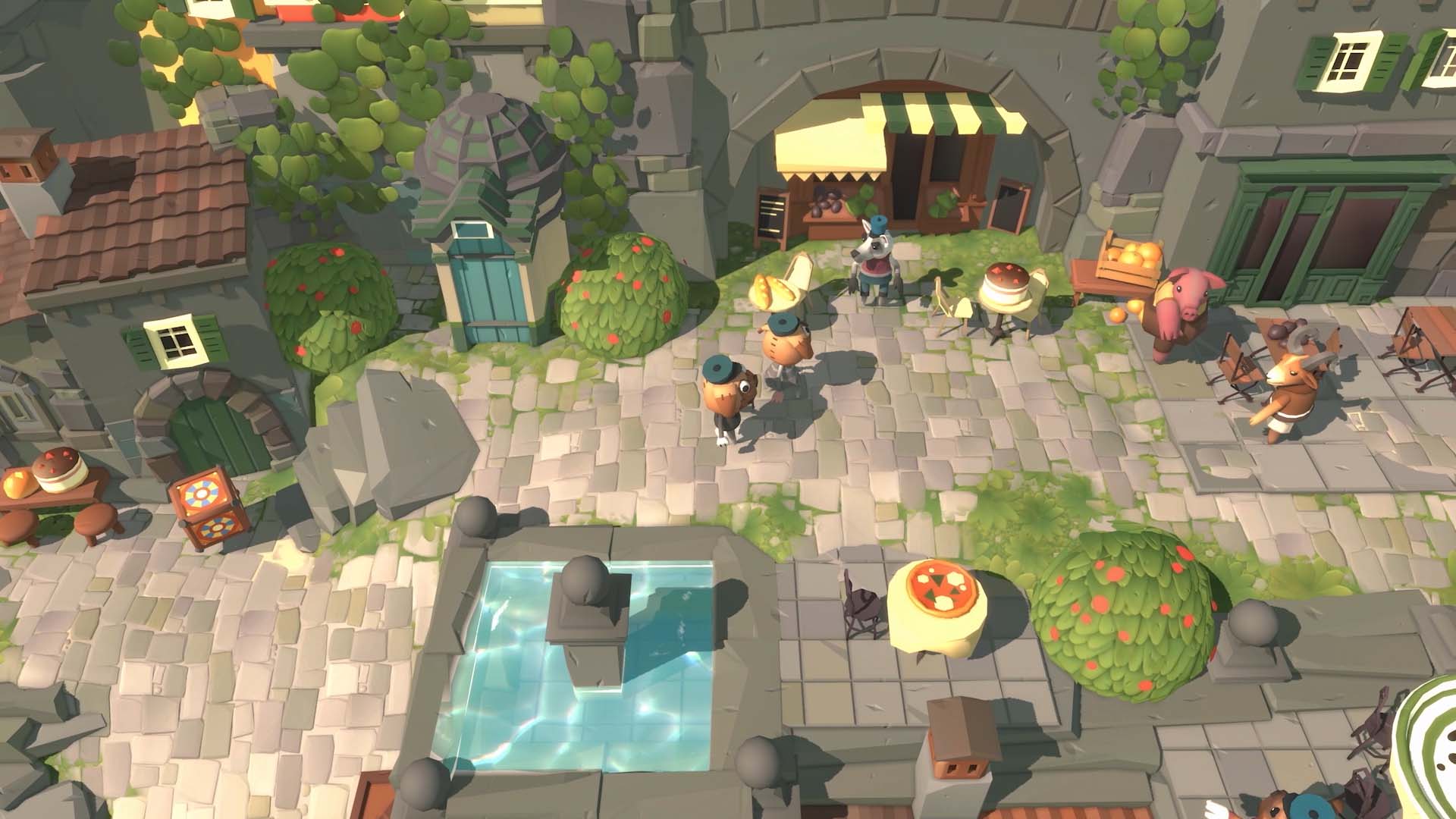 Pizza Possum fountain