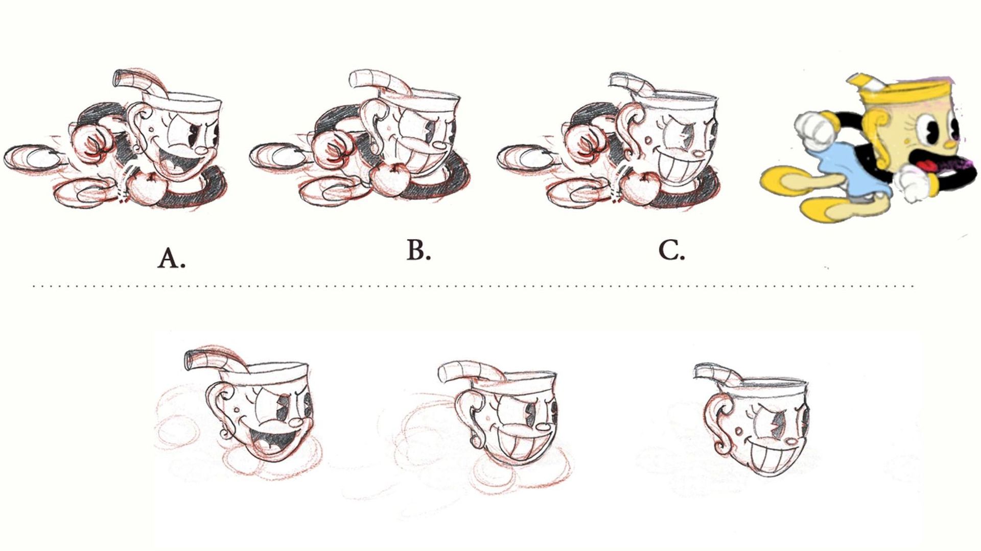 cup head drawings