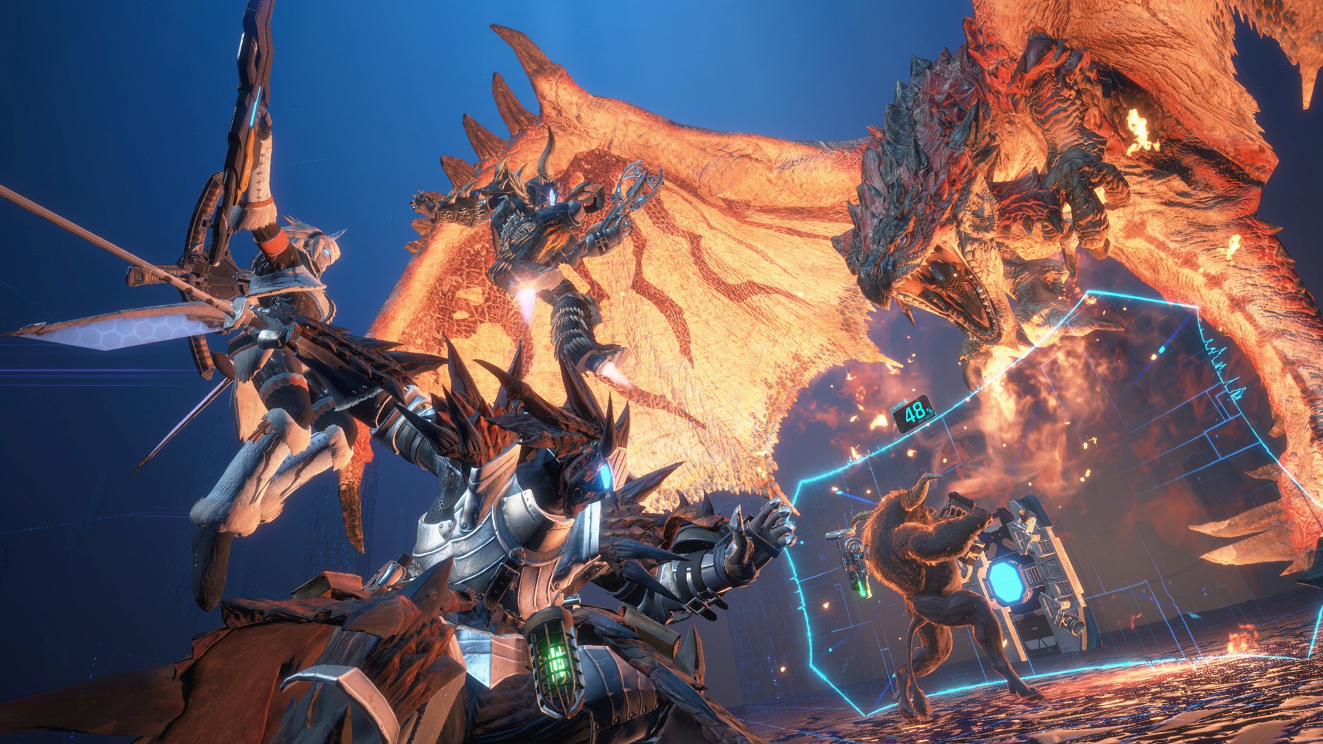 Exoprimal Monster Hunter Hero Image