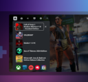 A screenshot of the Game Bar Compact Mode menu.