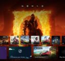 Xbox Home screen showing a customized recently played games and apps list with pinned games and apps and system apps hidden. The layout highlights new personalization features available to Xbox Insiders.