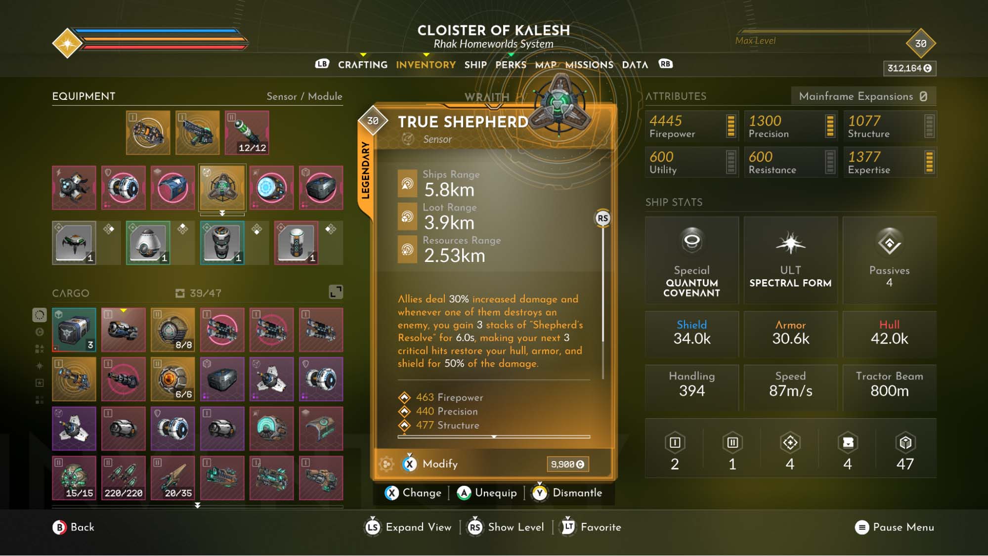 Everspace menu