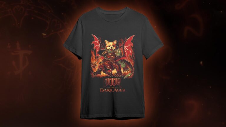 DOOM The Bark Ages T Shirt Hero Image