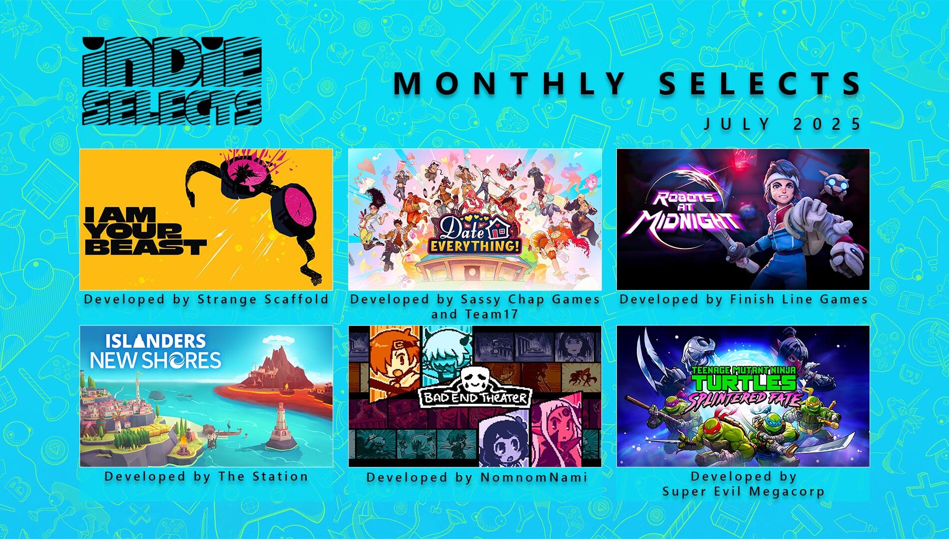 July Indie Selects Lineup Image
