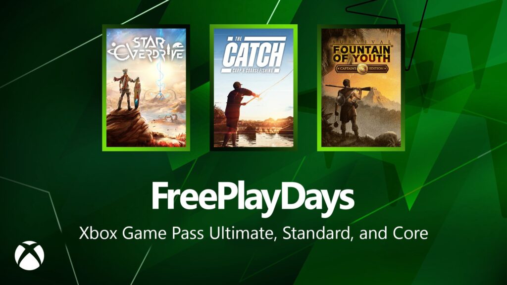 Free Play Days – Star Overdrive, The Catch: Carp & Coarse Fishing and Survival: Fountain of Youth