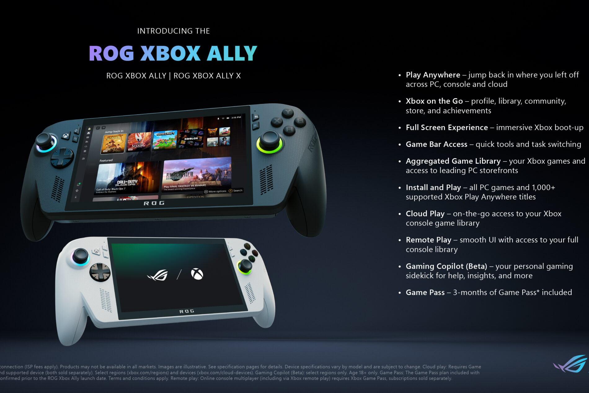 Folha ROG Xbox Ally One