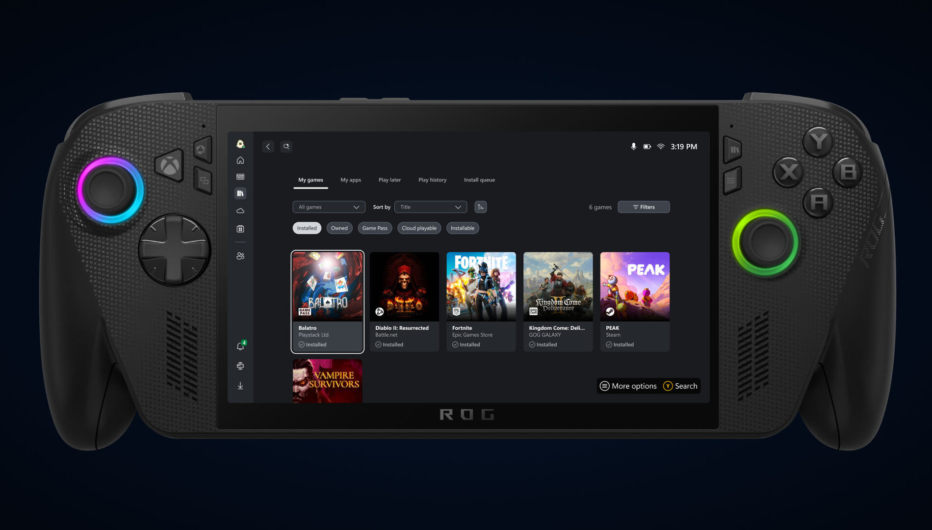 Aggregated Gaming Library Asset