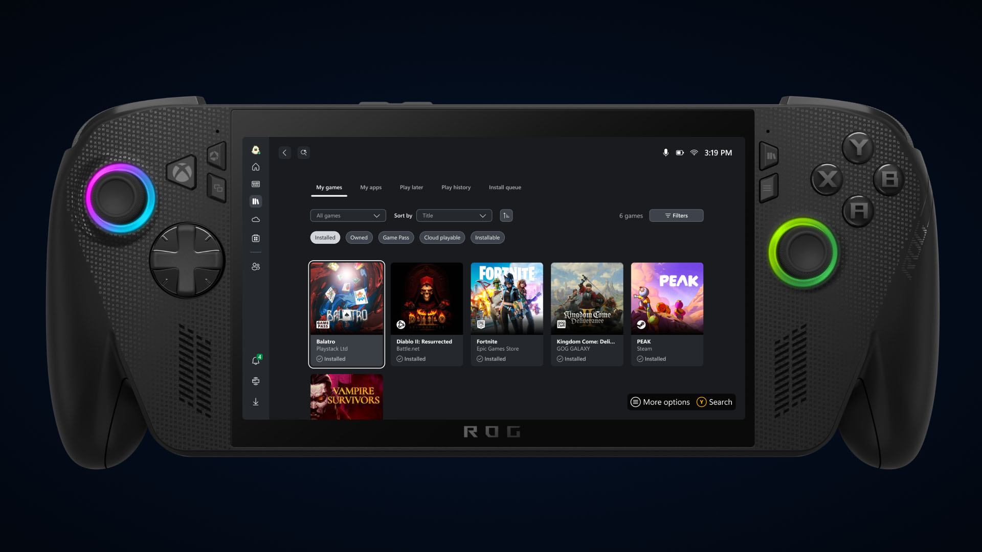 Aggregated Gaming Library Asset