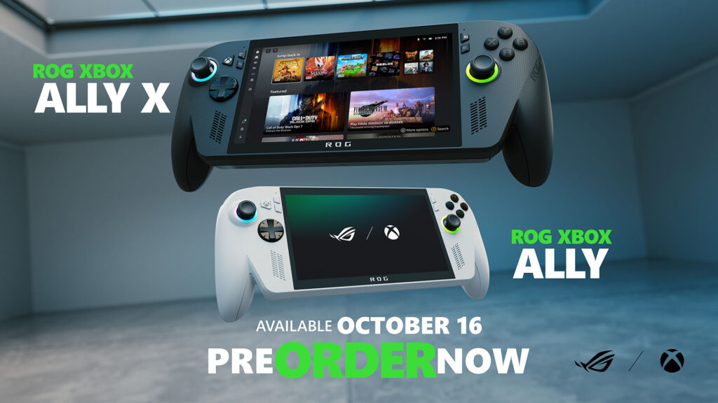 ROG Xbox Ally X and ROG Xbox Ally Hero Asset