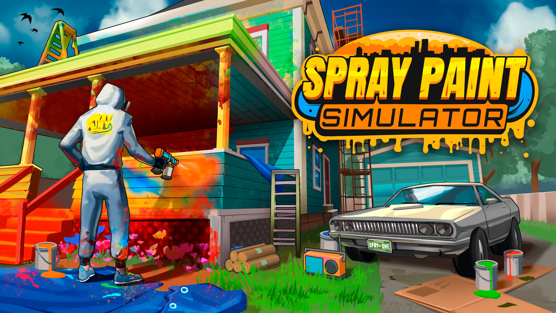 Spray Paint Simulator Update with More Colors, Better Flow, Smoother