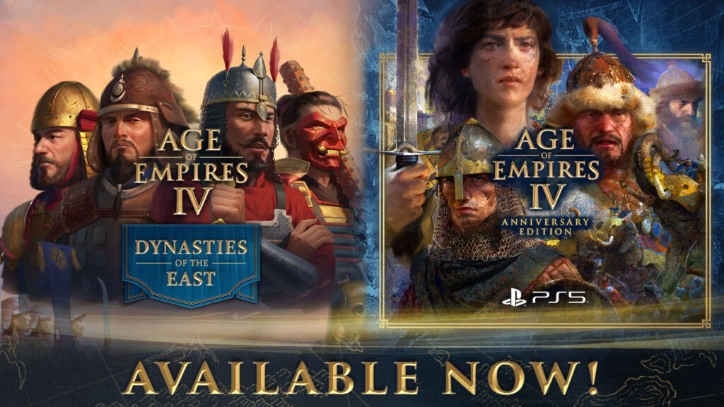AoE 4 DLC + PS5 Hero Image