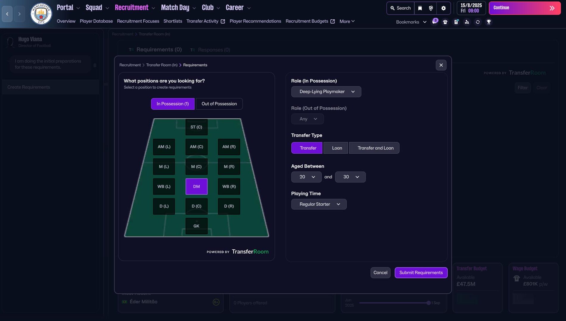 Football Manager 26 Console Screenshot