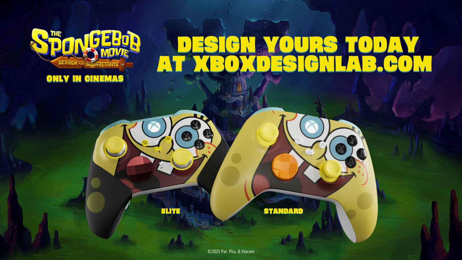 Go Big with The SpongeBob Movie Limited Edition Xbox Controllers - Xbox ...