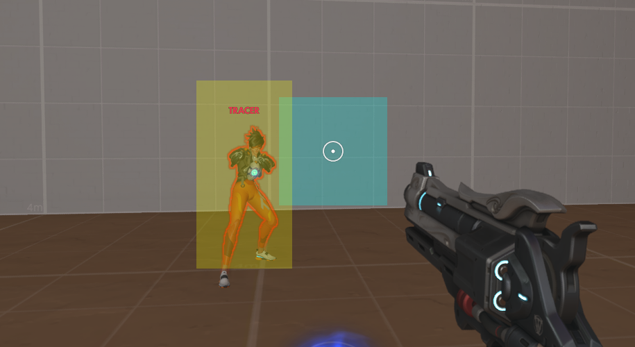 Image of Overwatch's Aim Assist working behind the scenes.