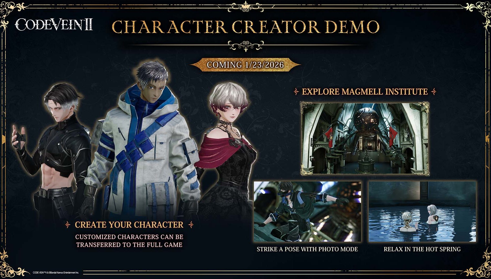 Code Vein II character creator demo