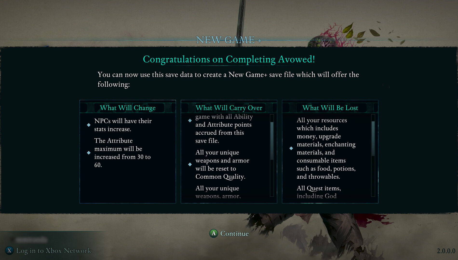 Avowed New Game+ Screenshot