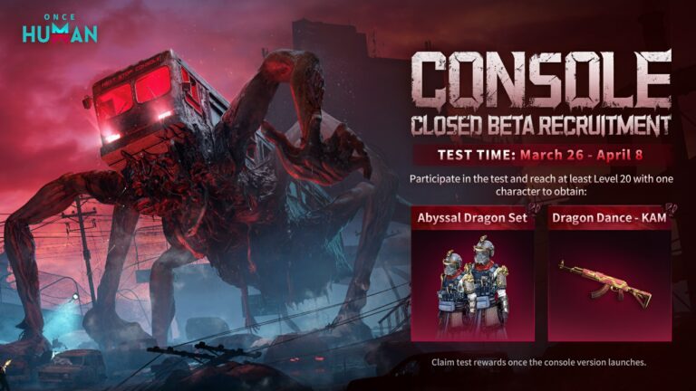 Once Human Console Closed Beta