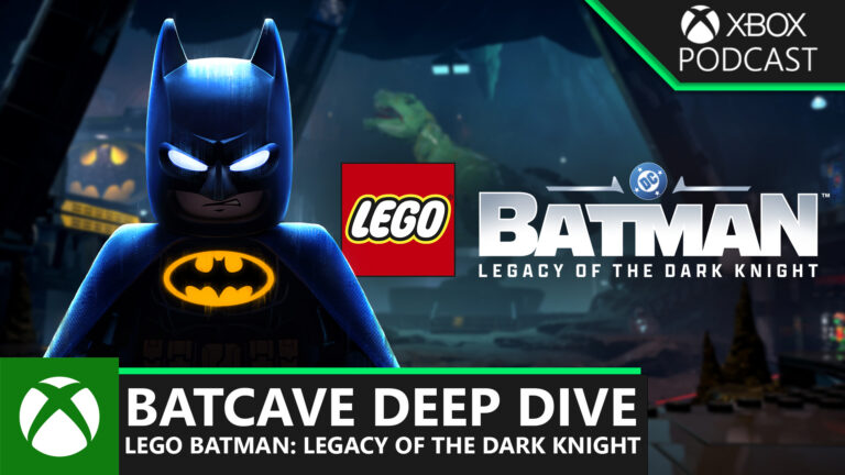 LEGO Batman in his Batcave for the Podcast
