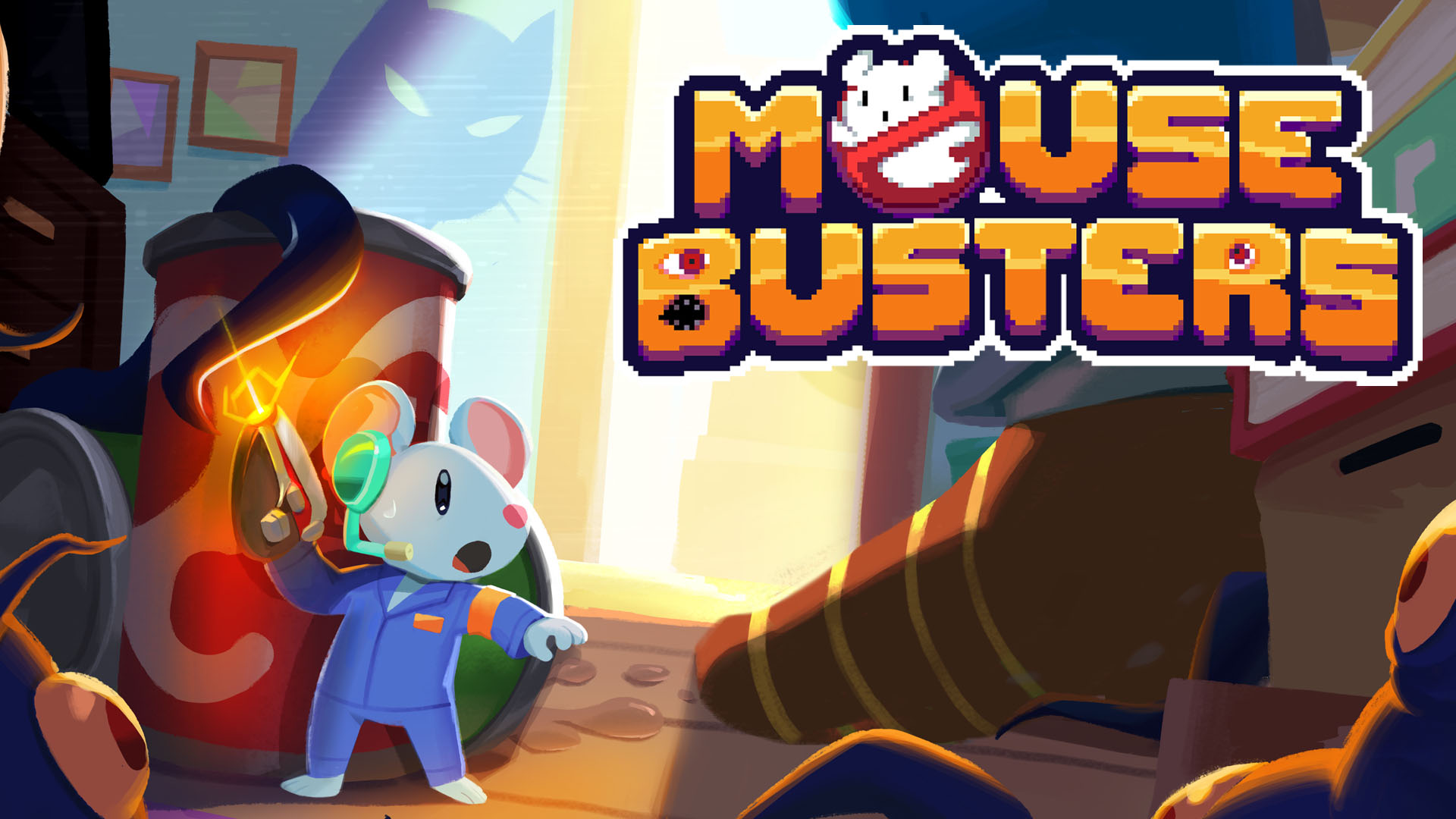 The Story Behind Mousebusters’ Pixel-Art Ghost Hunting, Out Now on XBOX