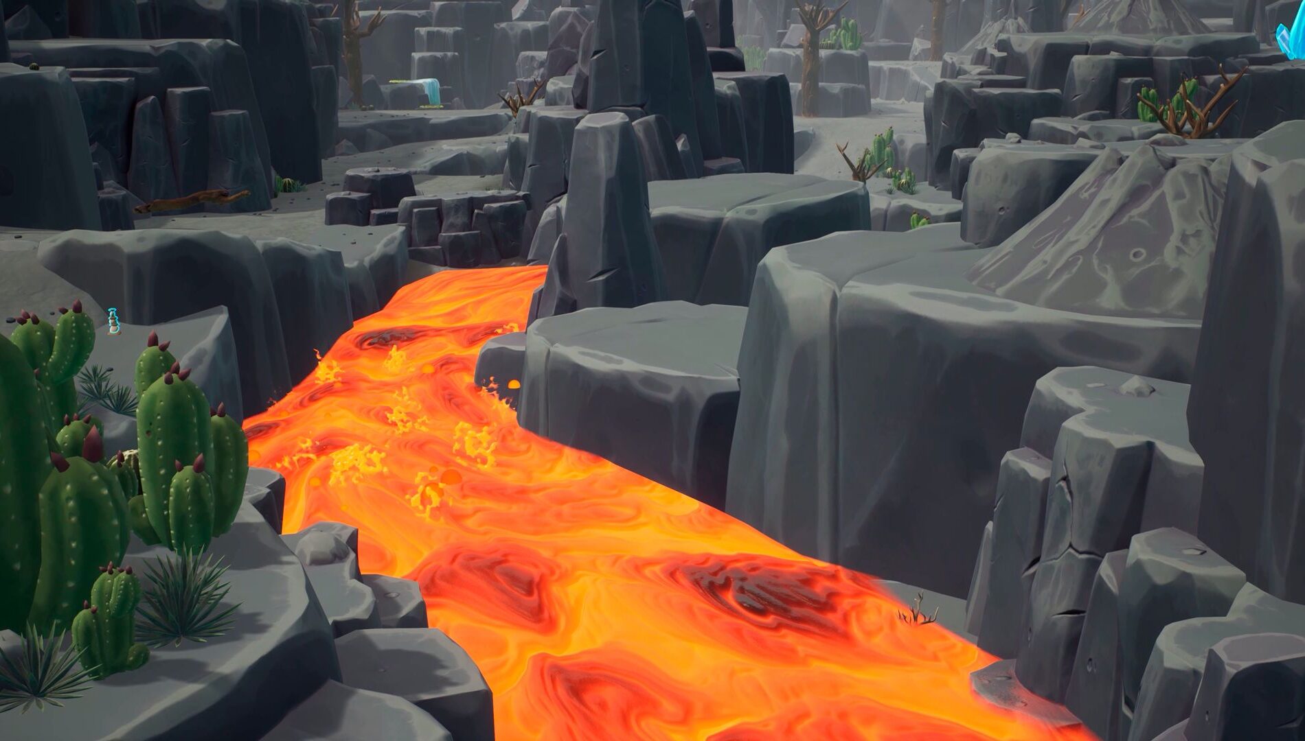 Inside the Volcano Region in PAW Patrol: Dino World