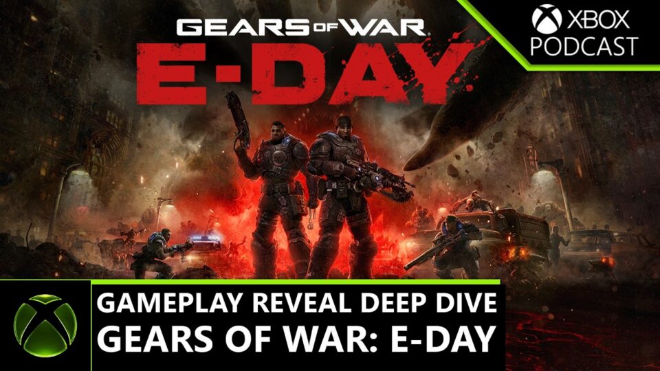 Gears of War E-Day key art for Podcast