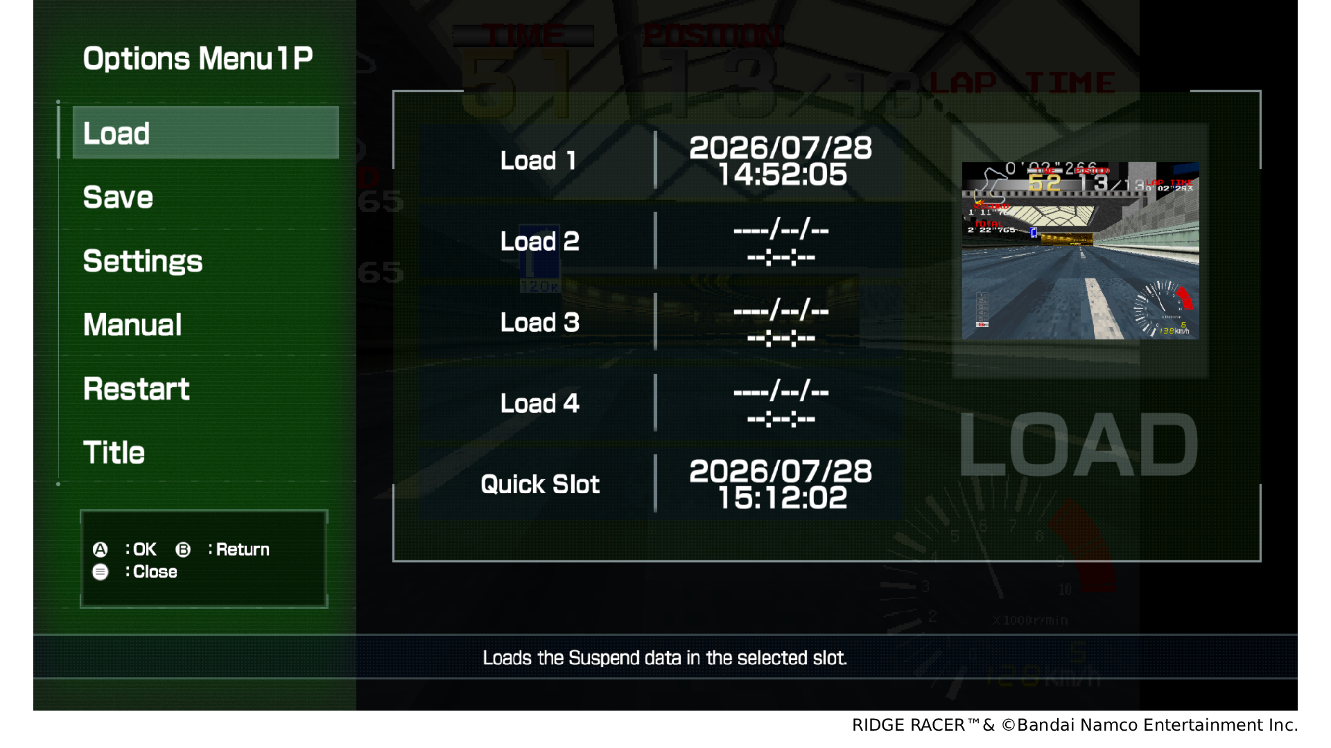 Arcade Archives 2 Ridge Racer screenshot